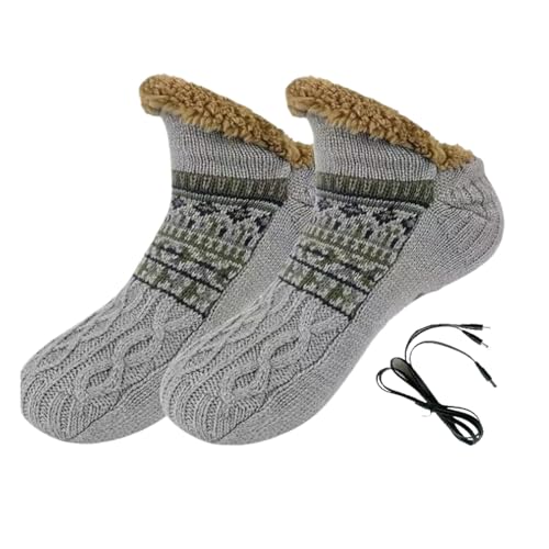 Chaussettes chauffantes électriques d'hiver pour maison et bureau