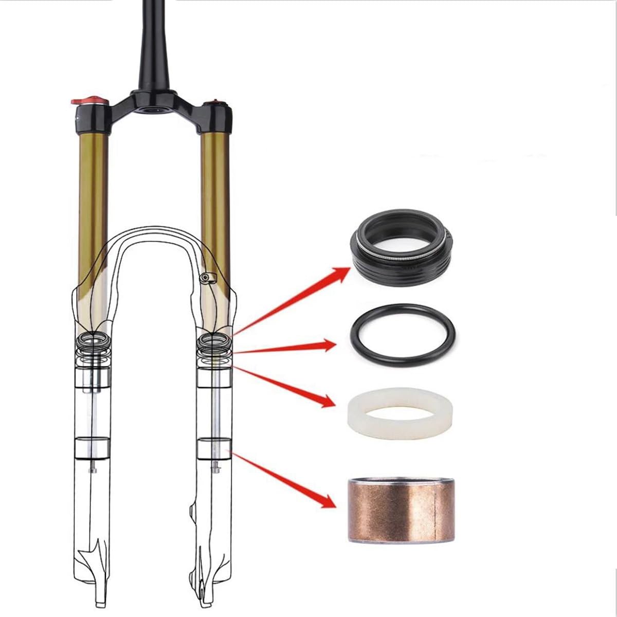 MTB rower widelec amortyzowany pneumatycznie 1 1/8 cala stożkowa rura górska widelce amortyzowane 26 27,5 29 cali skok sprężyny 120 mm oś QR 9 mm 100 mm ręczna blokada z pilotem zdalnego sterowania