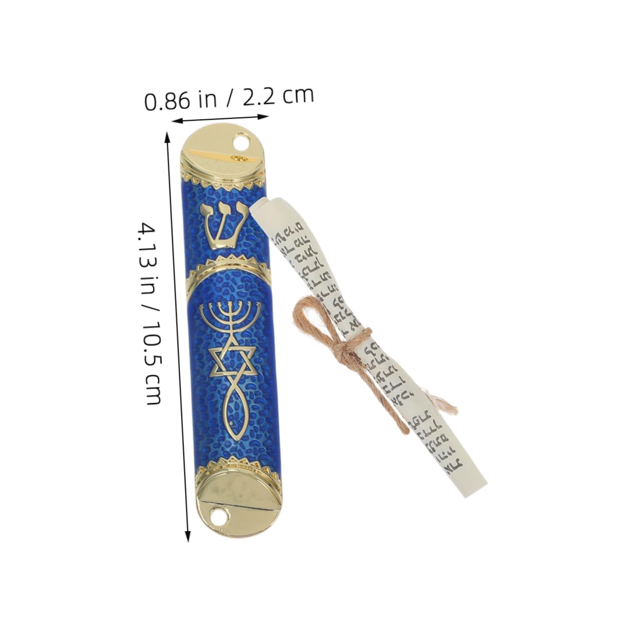 Cabilock 3Sets Mezuzah Case with Scroll Metal Judaica Home Blessing Decor for Jewish Holidays Design Cultural Heritage Housewarming