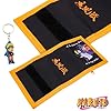 Naruto Wallet and 4 Keyrings or 6 Keychain Set for Boys Girls Trifold Wallet Zippered Coin Pocket Anime Gift for Kids - Image 4