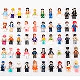 Lrdboeg 50 PCS RAMDOM Minifigures Building Minifigs Mini Figure People Toy Mystery Pack