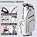 Findway 14 Way Golf Stand Bag, Lightweight Golf Bag with Stand for Men Women, Golf Club Carry Bag with Dual Strap, Full Length Dividers, Multiple Pockets, Golf Ball Holder, Rain Cover Hood