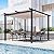 EROMMY Retractable Pergola 10' x 10', Metal Freestanding Shelter with Adjustable Sun Shade Canopy for Patios, Beige