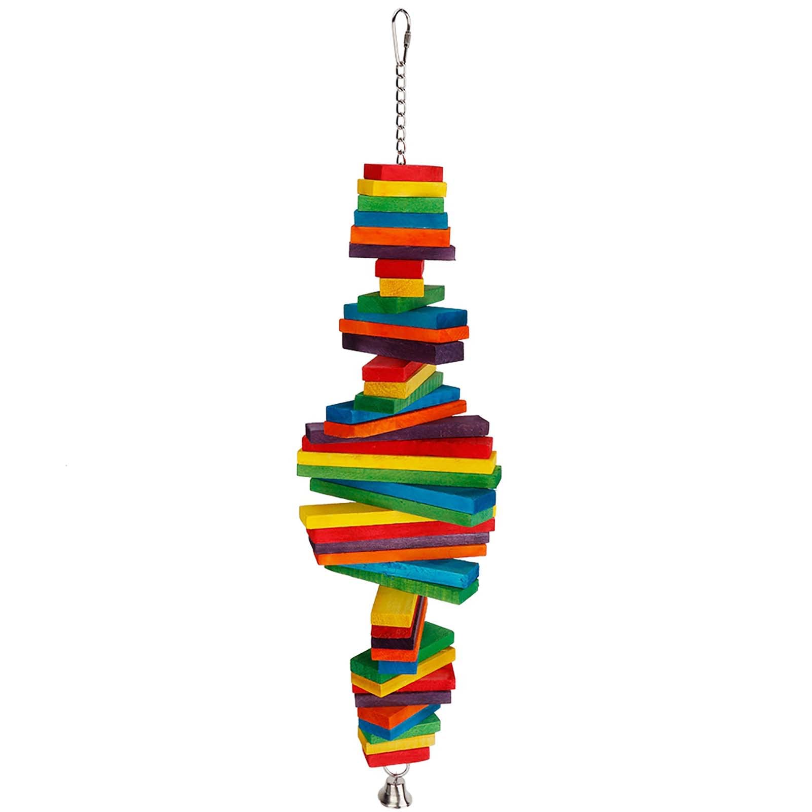 Buntes Vogelspielzeug aus Holz for Aufhängen, Schaukel, Papagei, Kauzubehör, zufällige Farbe for Ziervögel/1328