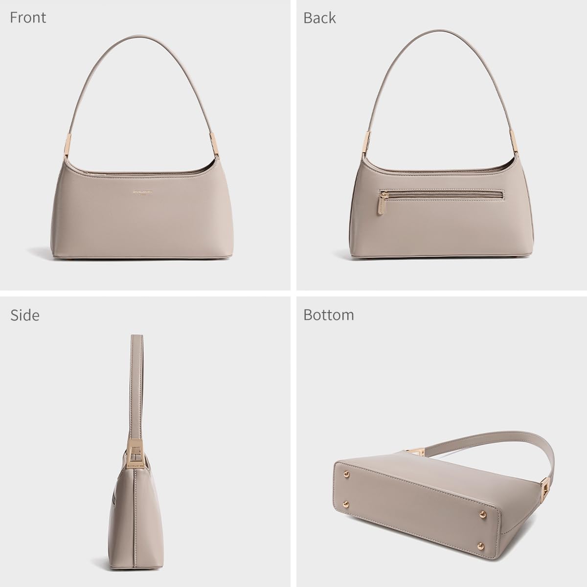 David Jones - Damen Kleine Schultertasche Hobo - Handtasche Unter Schulter Arm PU Leder - Umhängetasche Henkeltasche - Frau Tasche Crossbody Bag Stilvoll Elegant Modisch Schick Alltag