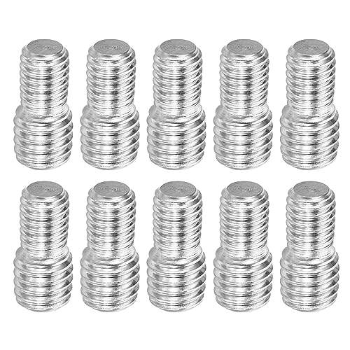 PATIKIL M5x6mm to M6x6mm Double End Threaded Stud Screw Bolt