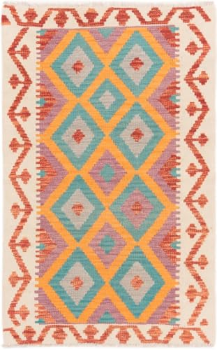 Nain Trading Kilim Afghan 81x129 Tissé à la Main Tapis d'Orient Tapis Laine