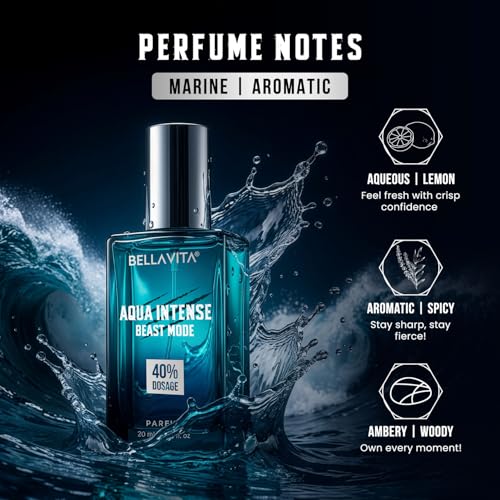 Image of BELLAVITA Beast Mode Collection Set with 40% Perfume oil concentration | Long Lasting | Set of 3 x 20ml each | Perfume for Man | Gift for Men | Spicy, Wood, Musk and Oud Premium Fragrance for Men