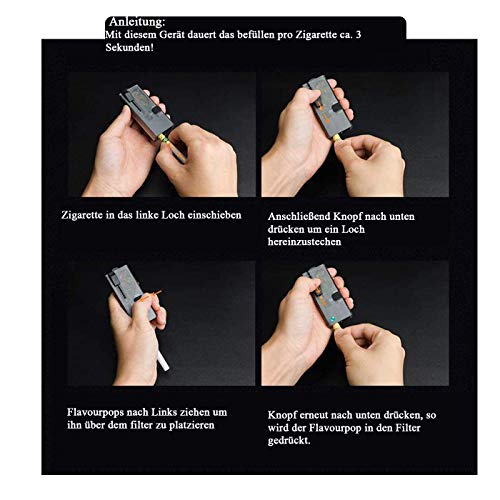 Flavourpops Original Menthol Aroma kapseln für Zigaretten 1000 Stück + Kapselfüller (ICED 1000+ Kapselfüller) – Bild 3