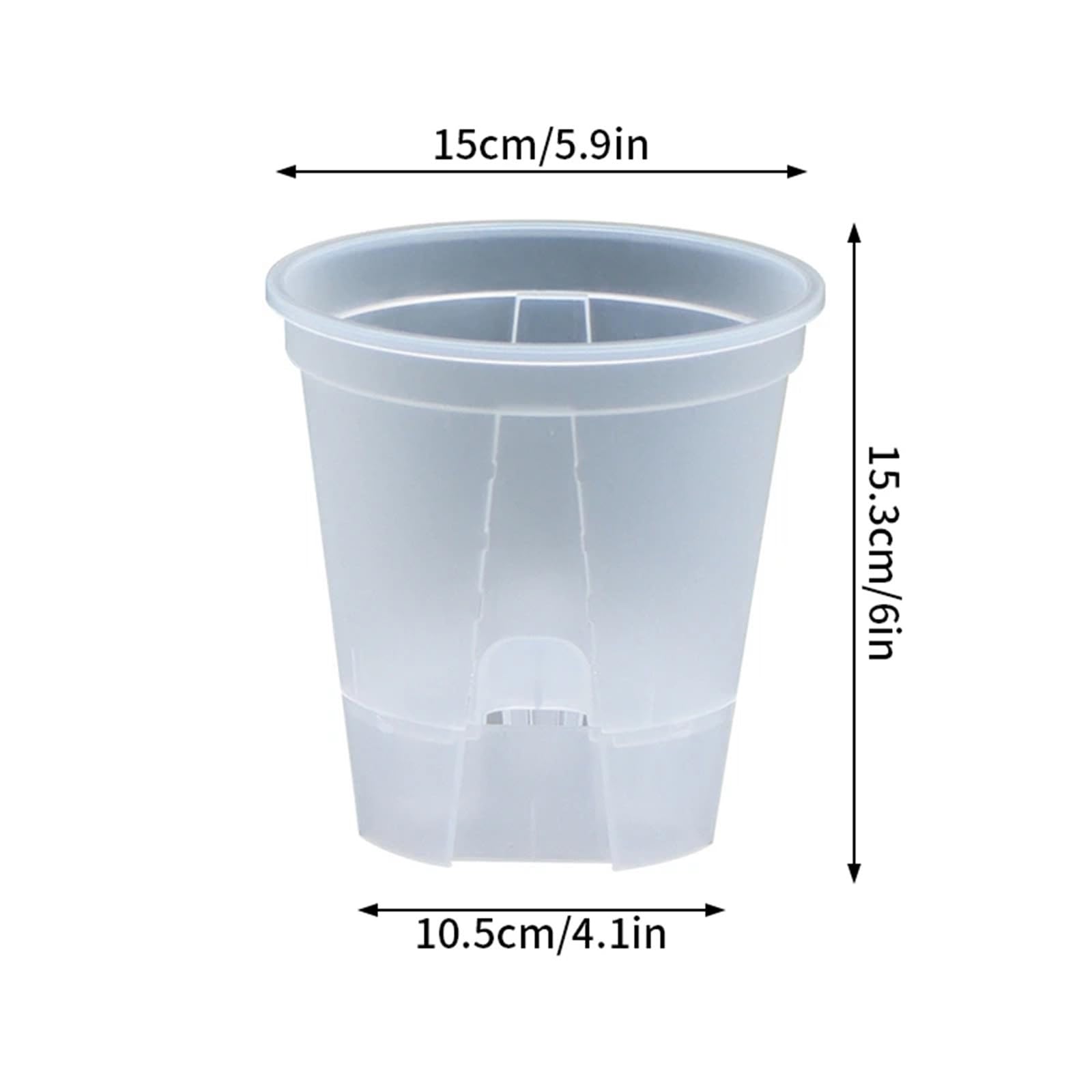Przezroczyste plastikowe rośliny Przezroczyste doniczki na rośliny, 6 sztuk na storczyki 12-18CM(15CM)