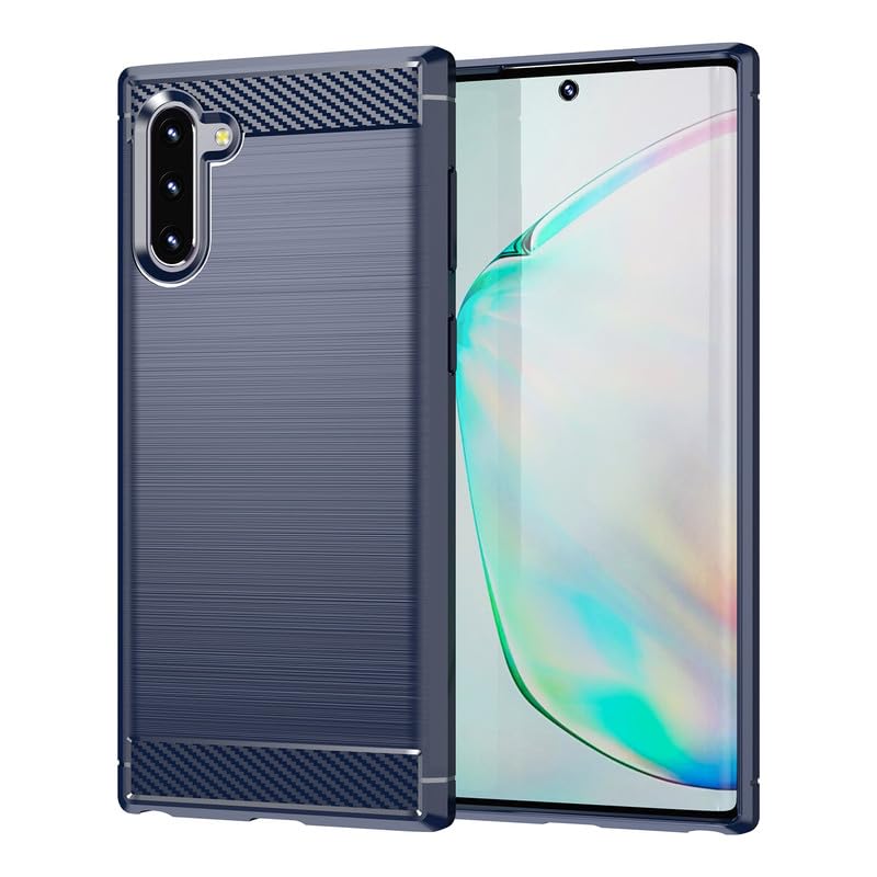 Image of Hybrid Carbon Fiber Back Case for Samsung Galaxy Note 10 (Blue)