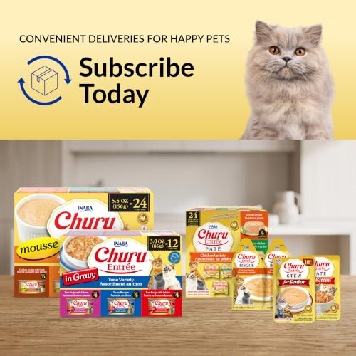 INABA Churu Entree Gravy Wet Cat Food, Tuna Salmon, 24ct - image 4