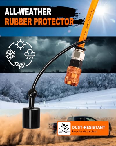 Image of METOWARE 4 Tire Inflation Deflation System Digital Gauge 255 inch Wheelbase | Air Up & Down All 4 Tires, Leak-Free Design, Manual Bleed Valve, For Trucks SUVs & Off-Road Vehicles