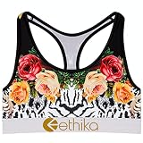 Ethika Womens – The Sports Bra - Floral Jungle (X-Small) Multicolor