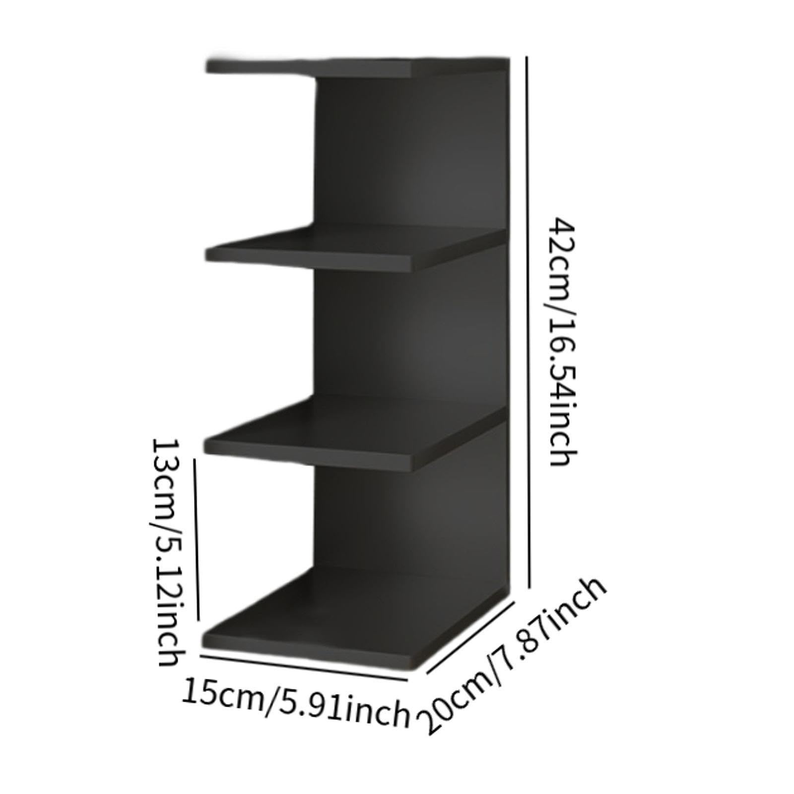 Organizador de Escritorio Estante de Libros de 3 Niveles Estructura Resistente Adecuado para Oficina Y Uso Doméstico, Negro