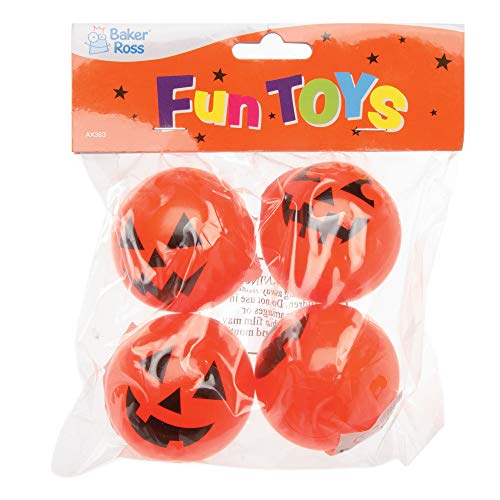 Baker Ross AX363 Pompoen Lichtgevende Stuiterballen Jet Balls - Pack Van 4, Halloween-Feestartikelen Voor Kinderen En… - Image 6