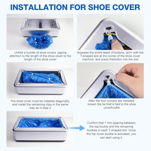 Shoe Cover Dispenser Containing 200pcs Shoe Covers Disposable Non Slip High Quality Automatic Shoe Cover Machine with Disposable Shoe Covers for Indoors for Most Occasion and Shoes Size