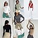 Abardsion Women's Long Sleeve Shirts Spring 2025 Casual Basic Going Out Crop Tops Slim Fit Tight Y2K Clothes(Light Pink, XS)
