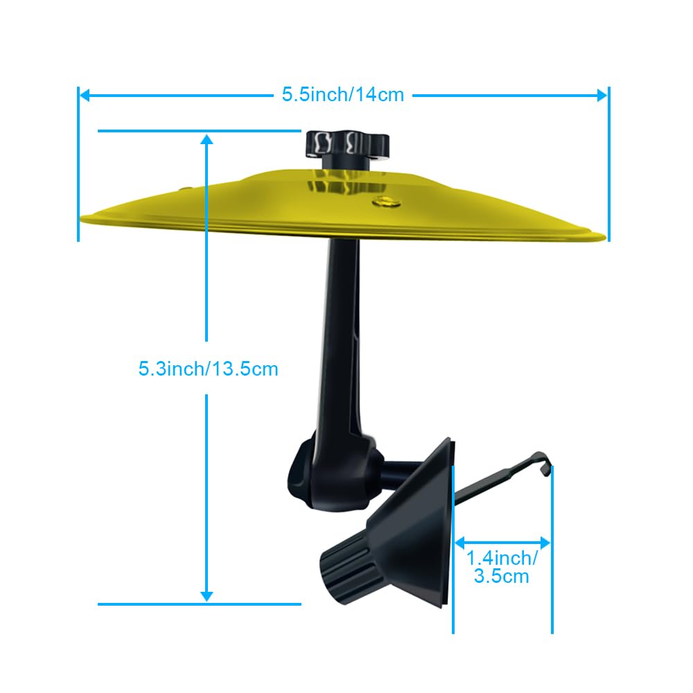 Car Cymbal, Car Crash Cymbal Air Vent, Mini Drum Crash Cymbal for Car Vent For Music Lovers for All Types Of Vehicles Gold - Image 4