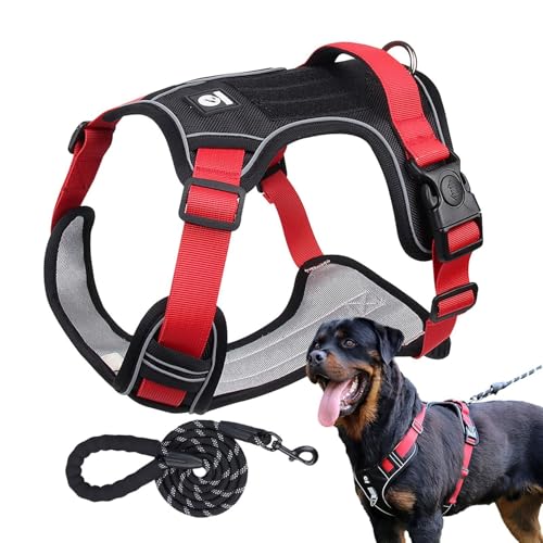 Arnés para perros con mango – Anti Pull Dog Cabla | para perros pequeños | Embaración del perro | Arnés extraíble Redded con mango | Masino para perro