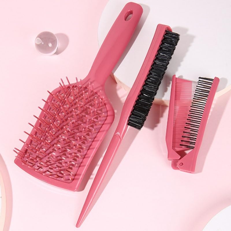 Straight Hair Comb Folding Styling Set of 3 Tools