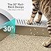 AIPERRO 2 Pack Stainless Steel Litter Box | XL Enclosed Cat Litter Boxes with Lid for Big Cats and Multi-Cats | High Sided, Anti-Urine Leakage | Non-Stick Bottom（Silver Gray）