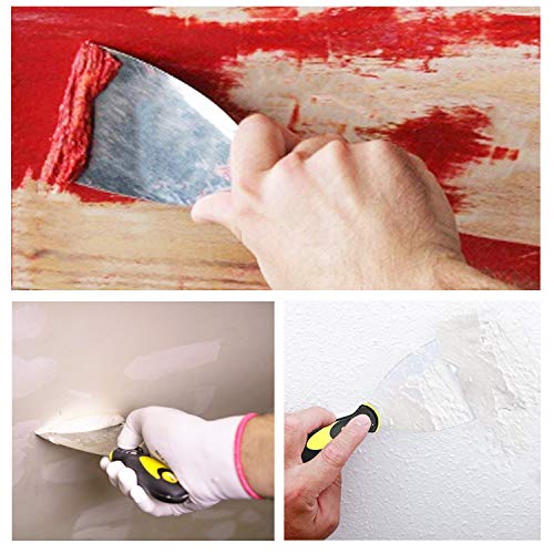 Listenman Putty Knife Set, 4 Pcs (2,3,4,6 Inch) Spackle Putty Knives, Metal Scrapers, Putty Scrapers For Drywall, Putty, Decals, Wallpaper, Baking, Patching And Painting #TOP4