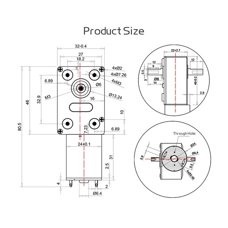 24 V pojedynczy 67 obr./min JGY-370 dwuosiowy turbo ślimakowy przekładnia prądu stałego elektroniczny rozrusznik mocny metal samoblokujący do przodu