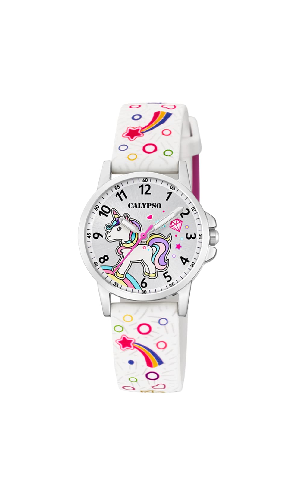 Calypso Watches Unisex Child Quartz Watch, Analogue Classic Display and Plastic Strap K5776/4