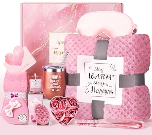 LIVEHITOP Regalo Mujer Cumpleaños, Regalos Originales para Mujer con Manta Sofa Relajación Regalo Set Amiga Hermana Mamá Esposa San Valentín, Navidad, Día de la Madre | Ya disponible en tu tienda friki favorita! En mundofriki.es!
