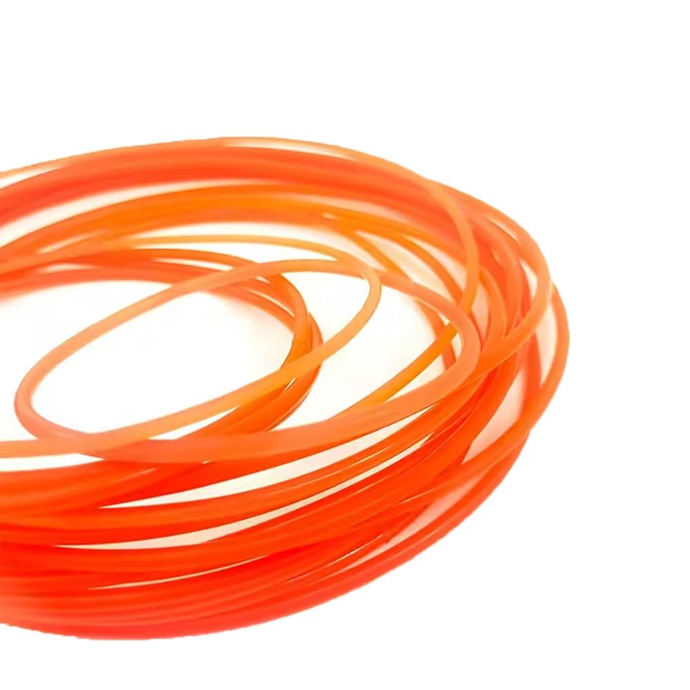 Cintura Rotonda In PU Rossa Da 5 Metri, Cavo Di Trasmissione Liscio Da 90 A, Elevata Resistenza Alla Trazione, Diametro 2-18 Mm(Dia 9mm)