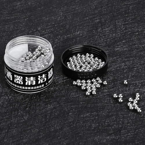 Image of Decanter Beads, 300Pcs 4mm Stainless Steel balls Cleaner for Wine Decanter Hookah Carafe and Vase