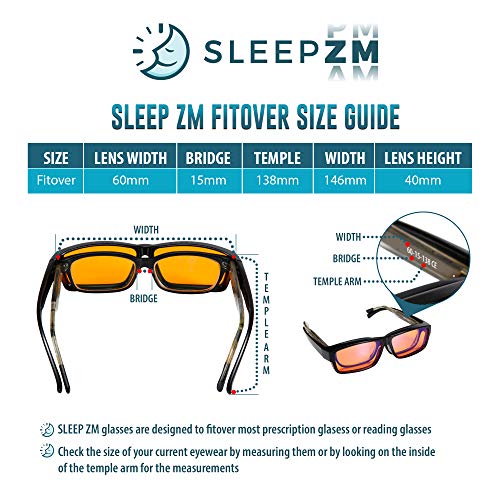 Fit Over 99.9% Anti Blue Light Blocking Computer, Gaming And Migraine Glasses For Women And Men - Fitover Your Prescription Or Reading Glasses - Sleep Better - Reduce Eye Strain - Stop Headaches #TOP5