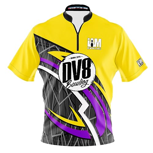 Logo Infusion Dye-Sublimated Bowling Jersey (Sash Collar) - I AM Bowling Fun Design 2021-DV8 - DV8 (X-Small) Multicolored