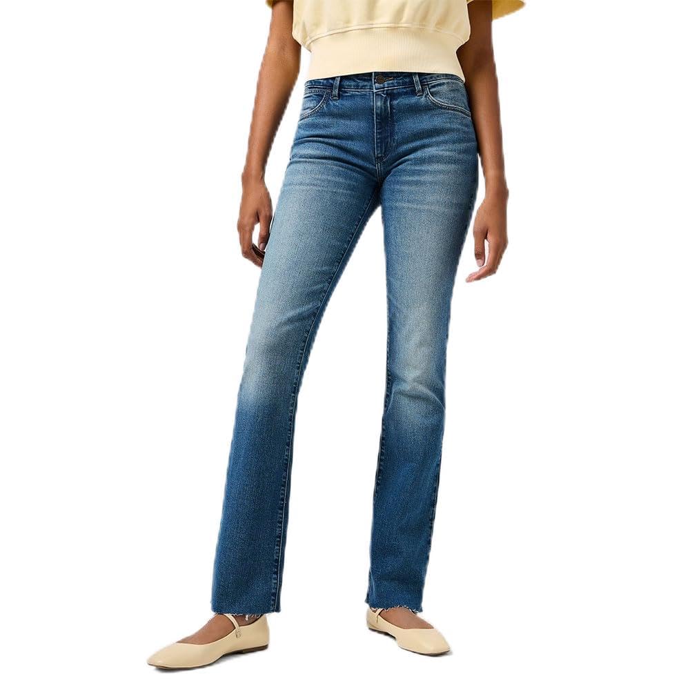 Wrangler Women's Bootcut Jeans Bootcut Fit Bootcut Leg, Filthy Sands, 34W x 32L