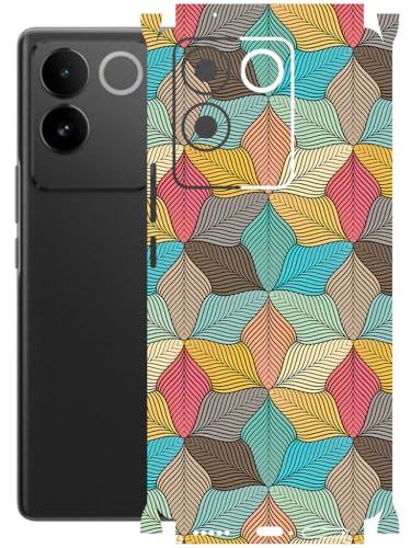 Image of AtOdds - Full Body Back Screen Guard Protector Film - Lamination Wrap Skin Sticker Compatible with IQOO Z7 PRO (5G) | Scratchproof Matte Finish (Autumn)