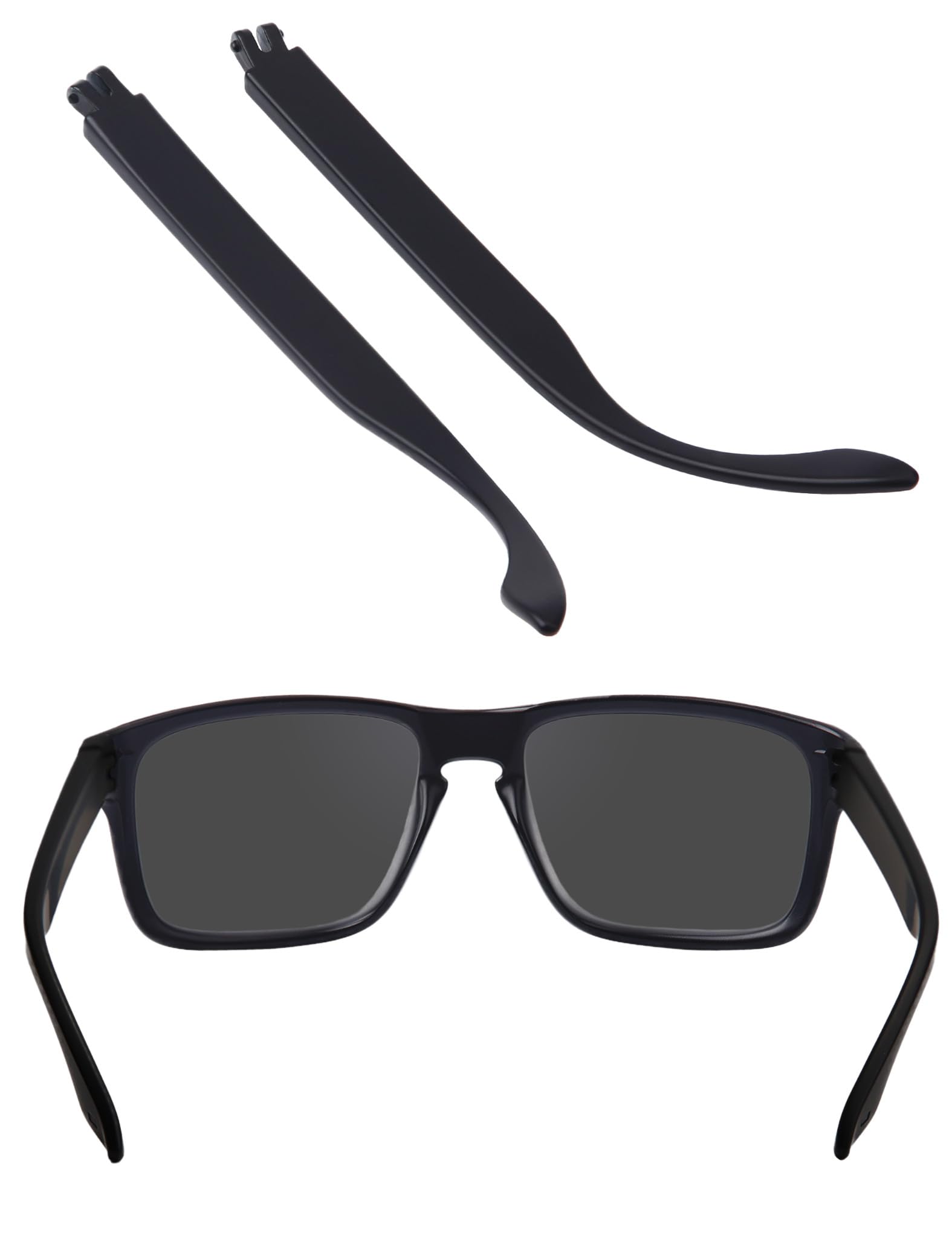 EZReplace Replacement Temple Arms for Oakley Holbrook OO9102/Holbrook XL OO9417/Holbrook AF OO9244 Sunglasses (Black)