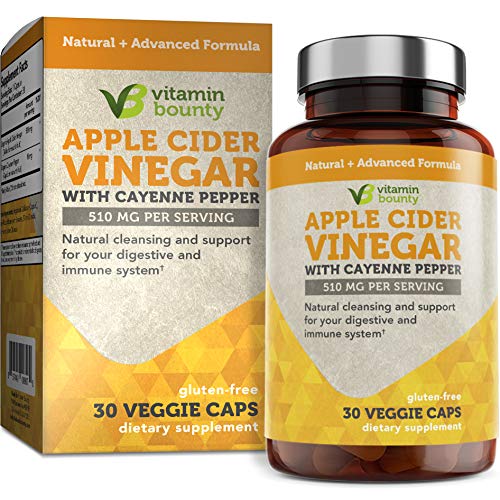 Immune Support Organic Apple Cider Vinegar Capsules for Immunity & Detox -
