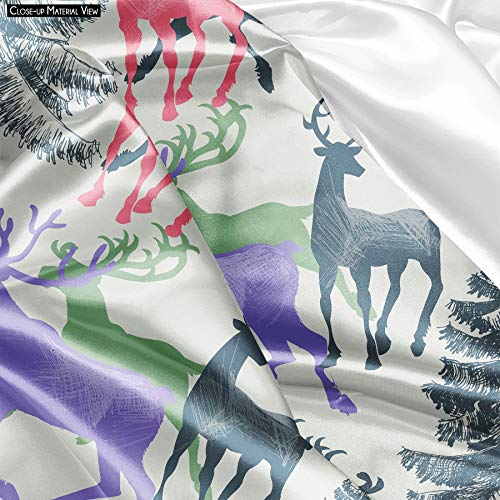 Image of ArtzFolio Deer & Pine | Reusable Sack Bag | Bag for Gym, Storage, Vegetable & Travel