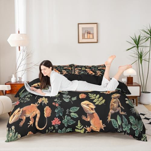 Housse de couette dragon barbu Manfei pour lit simple enfant - 2