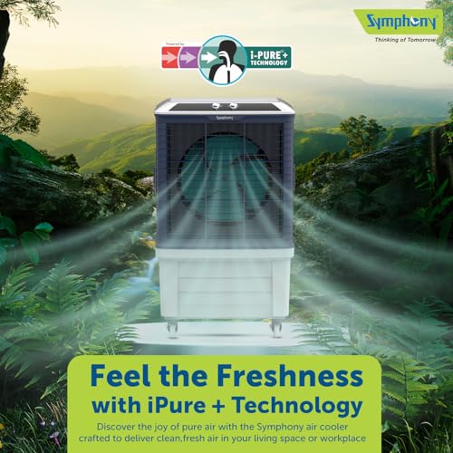 Image of Symphony Bouncer 175 Maxx | Turbo Fan with 700 W motor, Easy-Fill, i-Pure+ Technology, 3-Side Honeycomb Pads, CFD Technology for Uniform Cooling