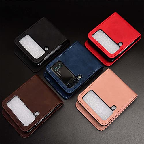Housse de protection Samsung Z Flip 4 en cuir noir premium