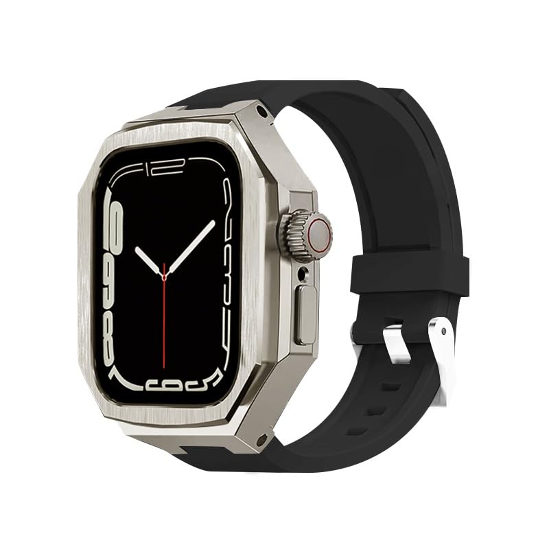 Protege tu Apple Watch S10 con este kit de modificación de acero y correa de silicona