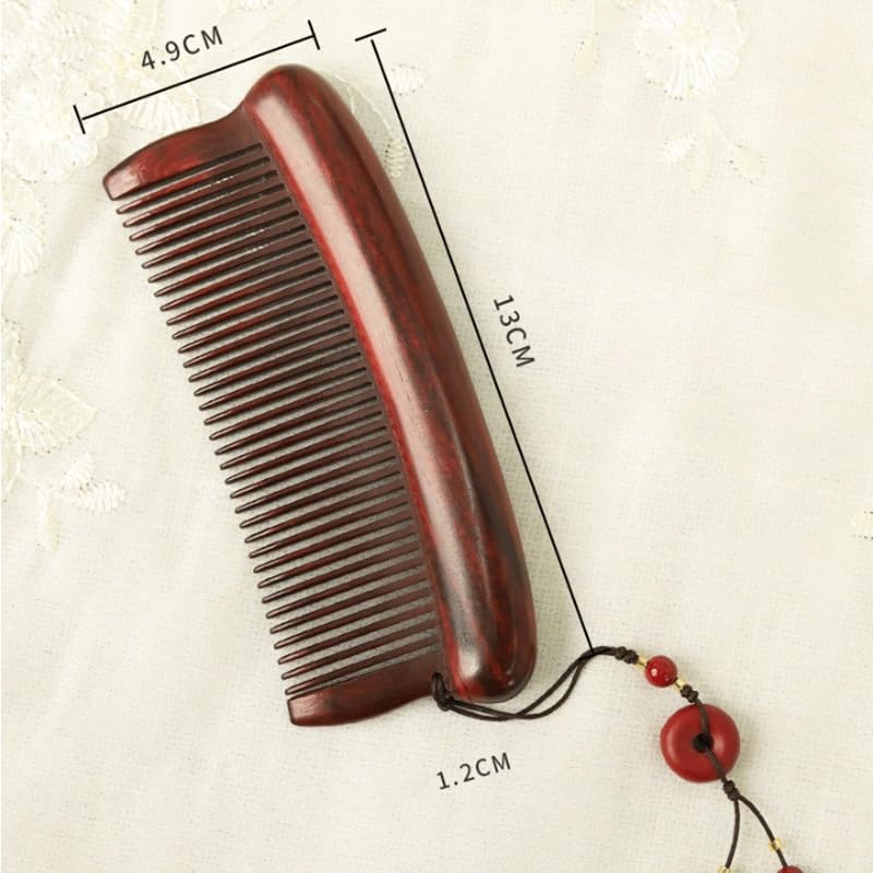 Toothed Comb Massage Wooden Pendant for Ladies