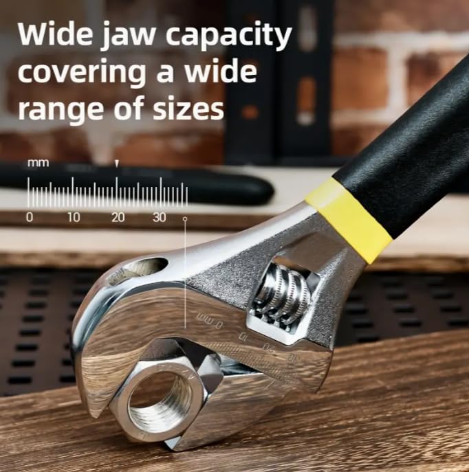 AEE® 3'lü Kurbağacık Anahtar Seti – Ayarlı İngiliz Anahtarı Takımı (8''-200mm | 10''-250mm | 12''-300mm) – Paslanmaz Çelik, Ergonomik Kauçuk Saplı, Dayanıklı Uzun Ömürlü