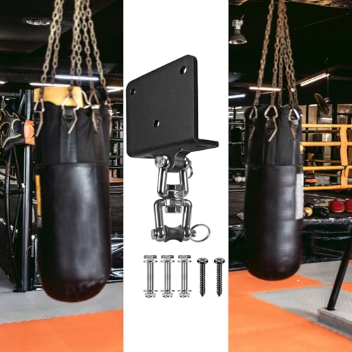 CHENZILIN Punching Bag Hanger 360 Rotating Boxing Bag Ceiling Mount Heavy Bag Hanger Beam Mount Hook for Boxing Enduring
