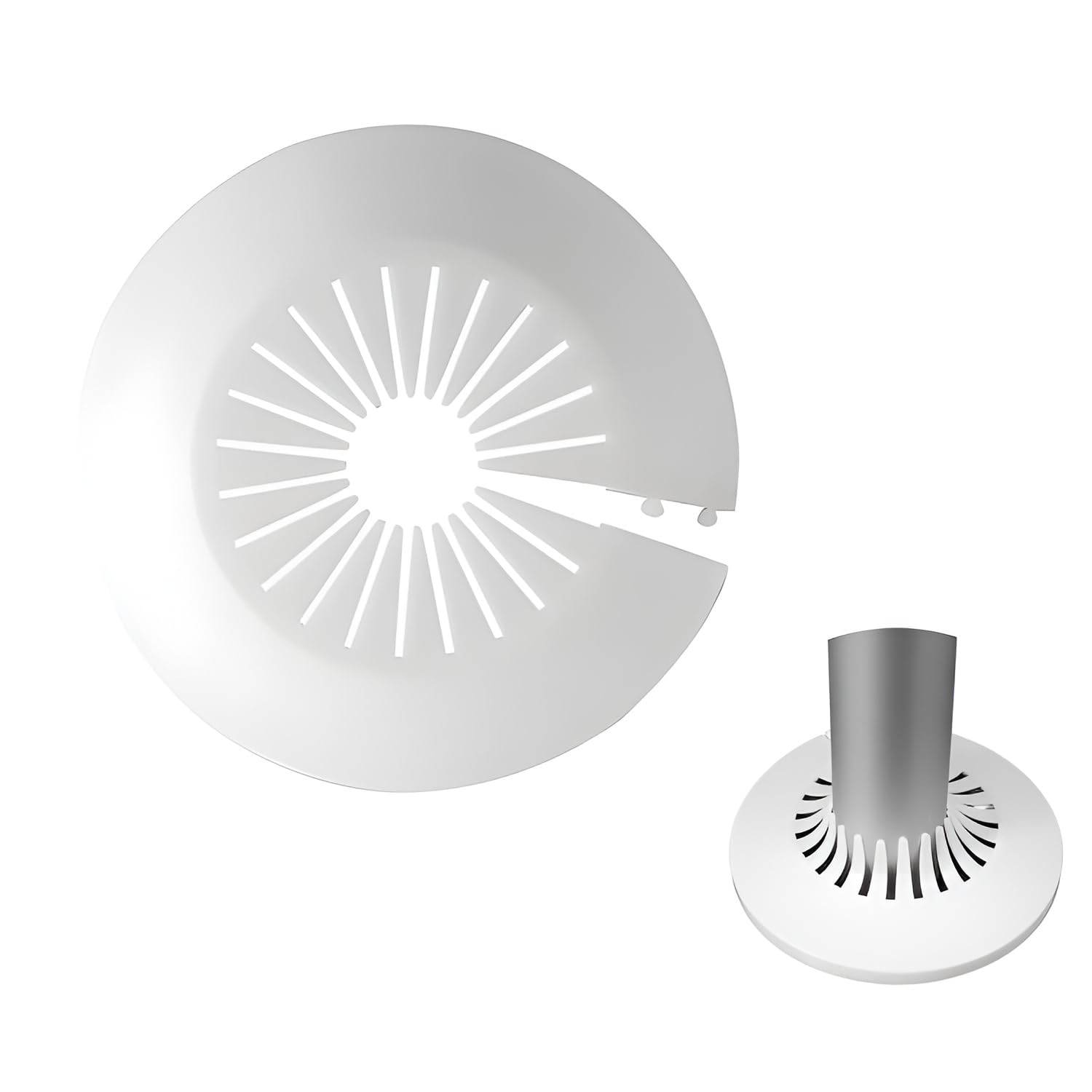 MAPPERZ Snap-On Pipe Hole Cover Cap Ring, White, 60mm Diameter, Adjustable 16-40mm, Buckle Design for Sink and Heating Pipes (Pack Of 1)-image-36