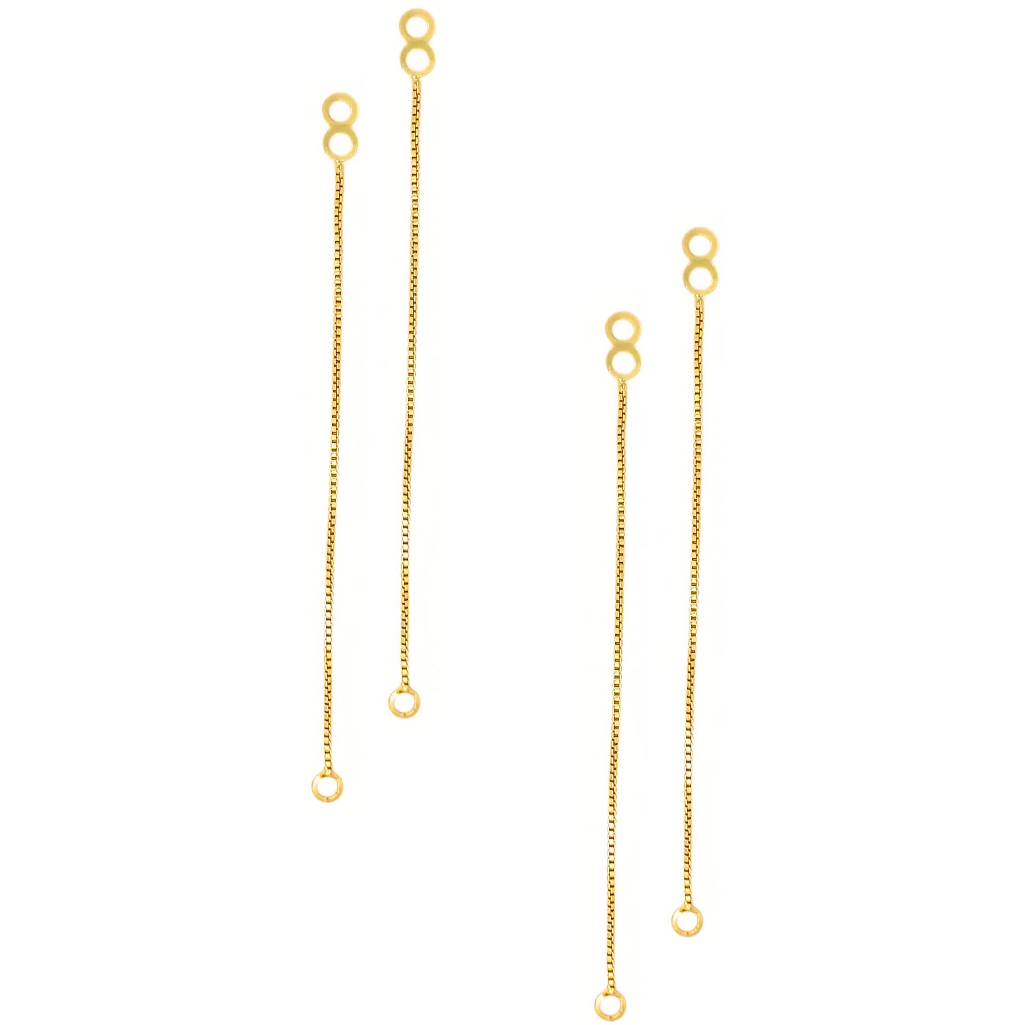 Fancy Kansar 2 Pair Plain Ear chain for Earring, Ear chain for Womens & Girls, Ear Support Shara Jhumka Golden Color Combo Pack (B0CJ4G9YJ7) Amazon Price History, Amazon Price Tracker