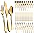 60-Pcs Gold Silverware Set - Stainless Steel Flatware Cutlery Set Service for 20, Mirror Polished Gold Flatware Set Include Forks Spoons Knives for Home, Wedding, Restaurant, Dishwasher Safe