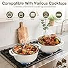 Enameled Cast Iron Dutch Oven Pot With Lid - AIVIKI 5QT Dutch Oven for Bread Baking With Cotton Potholders - Heavy-Duty Cookware for Braising, Stew, Roasting, Oven Safe up to 500°F, Cream White #5